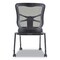 Alera 18.1 in. Seat Height Supports Up to 275 lbs. Elusion Mesh Nesting Chairs - Black (2/Carton)